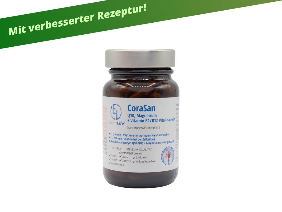 CoraSan Q10, Magnesium + Vitamin B1/12 Vital-Kapseln, 2-Monatspackung - ###GRP_DESCRIPTION###